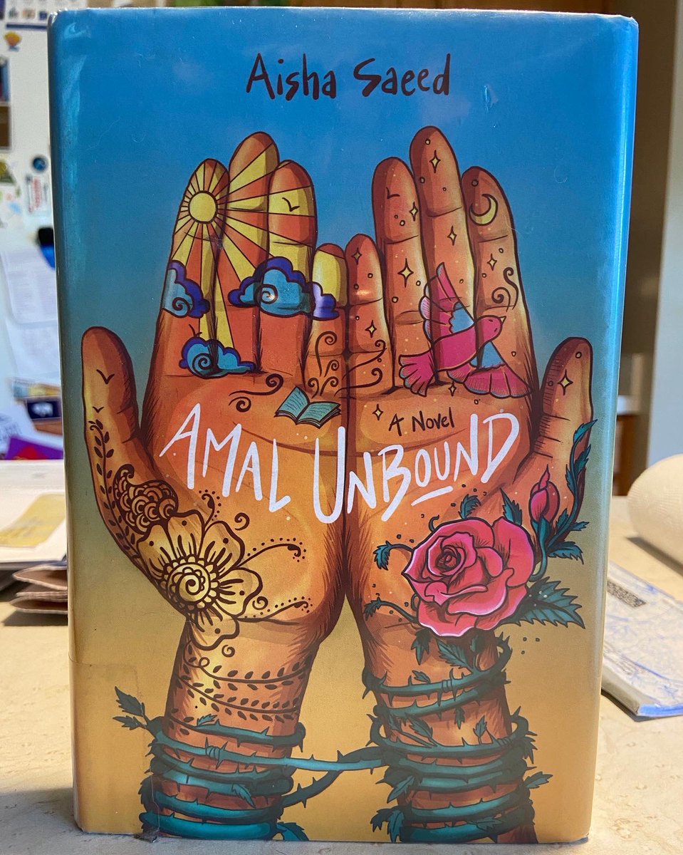 2nd year of faculty summer reading bingo (with prizes)! Going for a full blackout again. Started off with AMAL UNBOUND by @aishacs , an inspiring story of a brave Pakistani girl who won’t give up on her love of learning and dream of becoming a teacher. ⭐️⭐️⭐️⭐️#kidlit #bookbingo