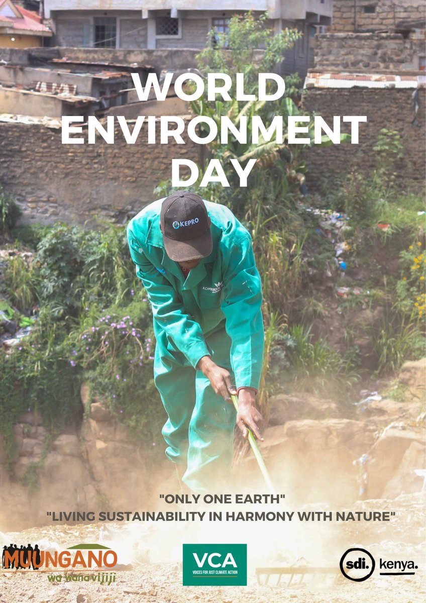 Muungano/SDI-K through its @WeAreVCA program marks the World Environment day 2022. A day to encourage worldwide awareness and collective community action to protect our environment. #OnlyOneEarth #WorldEnvironmentDay