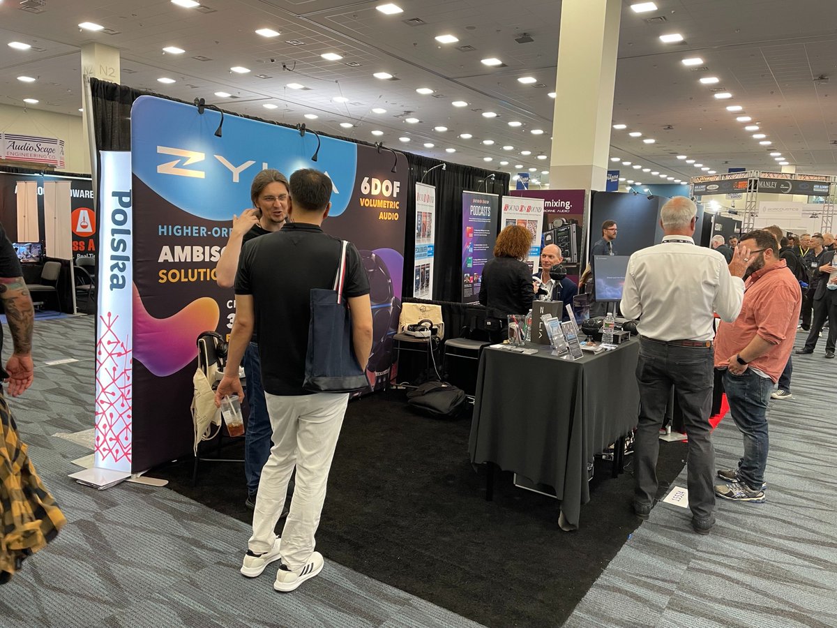 ZYLIA_co's tweet photo. The #NAMMShow2022, it's good to be back!
Visit the #ZYLIA booth for the best #volumetric #audio experience ever!
ACC, North Level 1
#15524
@parpgovpl #GoToBrand https://t.co/uKsgMJEEJP