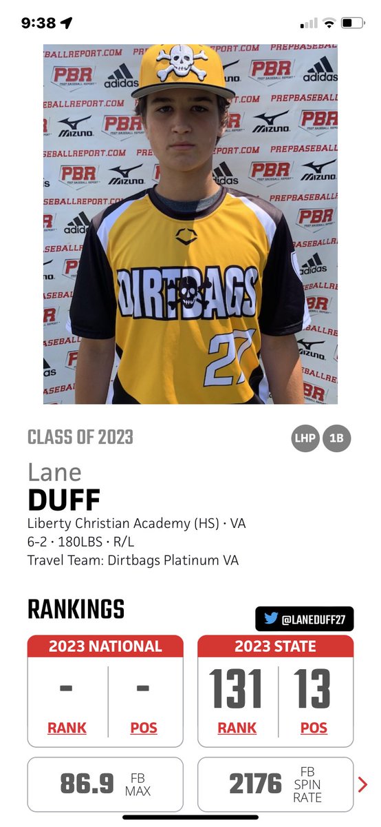 2028 Va Dirtbags Platinum tweet media