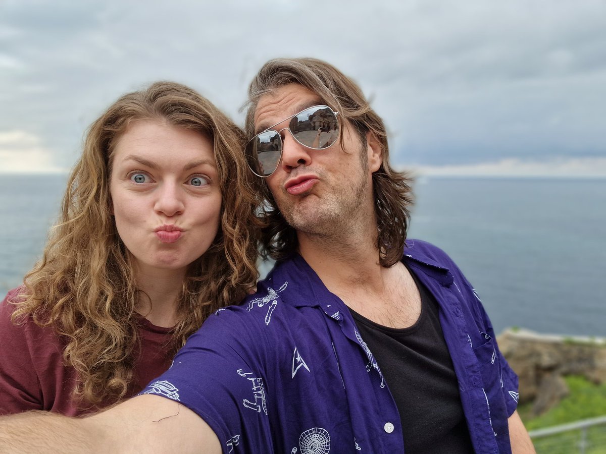 Jane and Rochester chilling pre dress rehearsal <a href="/BeckPickering/">Rebecca Pickering</a> <a href="/anotherwaytweet/">Anotherway Theatre</a> <a href="/minacktheatre/">Minack</a>