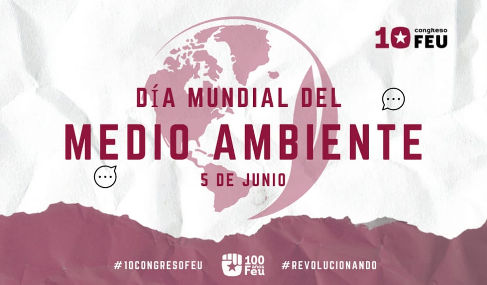 Es el momento de unirnos y luchar todos por #UnaSolaTierra. 
<a href="/FeuCuba/">FEU de Cuba</a> 
 <a href="/UJCdeCuba/">UJC de Cuba</a>  
<a href="/citmacuba/">Ministerio de Ciencia, Tecnología y Medio Ambiente</a> .