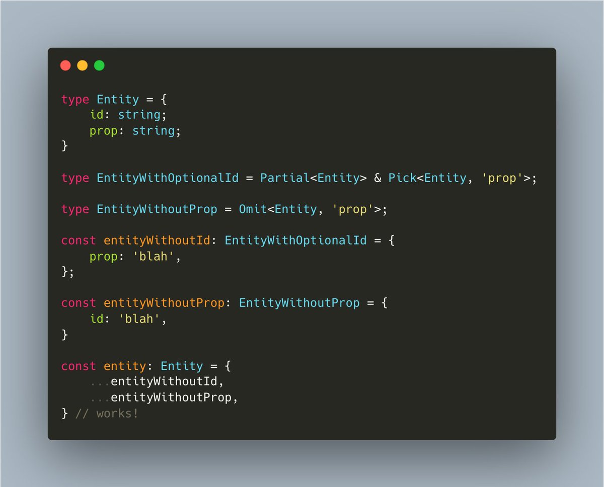 Just another example of TypeScript just working the way you think it should. Pretty awesome.