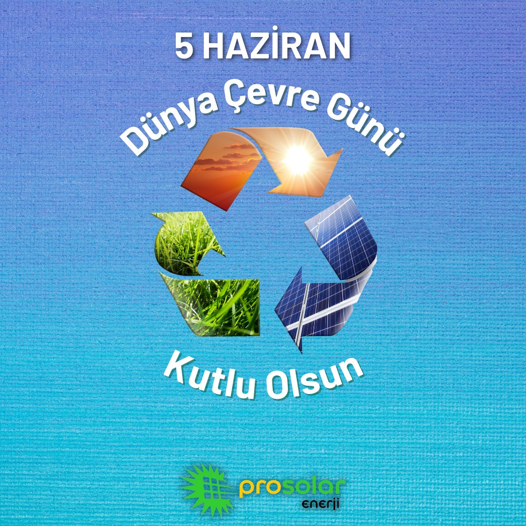 Dünyamızı temiz ve renkli tutmak bizim elimizde! Yeşil bir gelecek için yeşil adımlar atmak gerekir. 
#yeşilenerji #güneşenerjisi #5hazirandünyaçevregünü