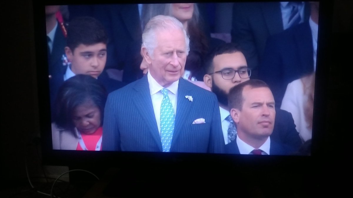 denialdesign's tweet image. Somebody give that lady behind Prince Charles a nudge, she's been asleep for at least 10 minutes now 😂 #PlatinumJubileePageant