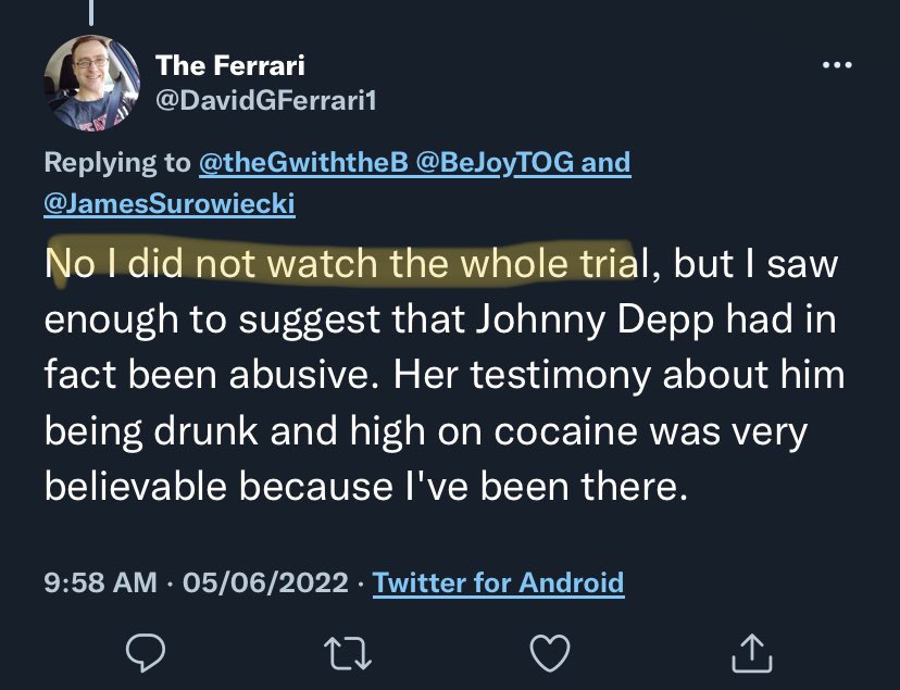 I can’t. You can’t. No one can make this up 😭

#JusticeForJohnnyDepp #JohnnyDeppGotJustice and some people can’t handle it 🥰