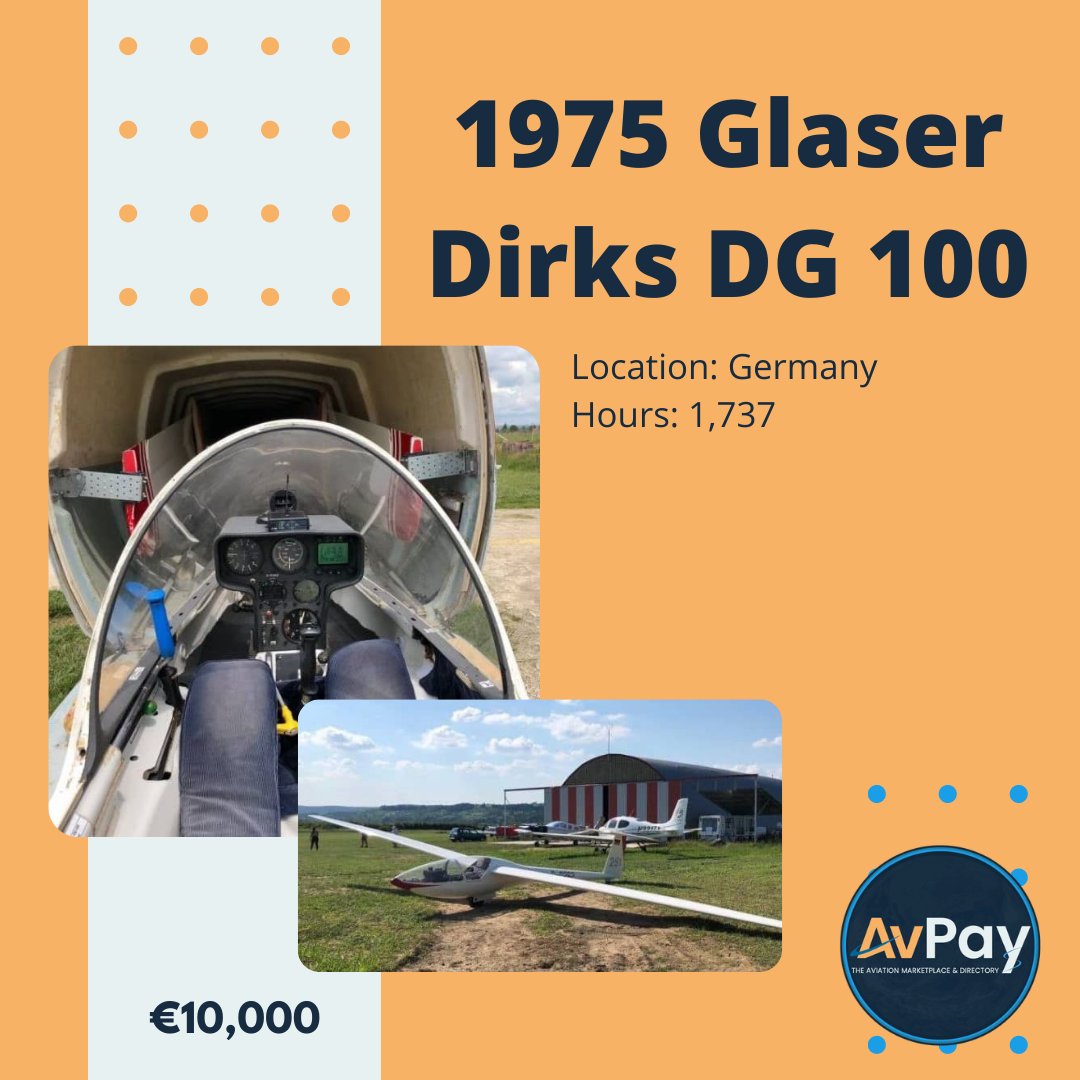 Full details at avpay.aero/company/alb-av… 

#glider #gliders #gliding #gliderpilot #thermal #soaring #soaringupwards #avpay #aircraft #pilots