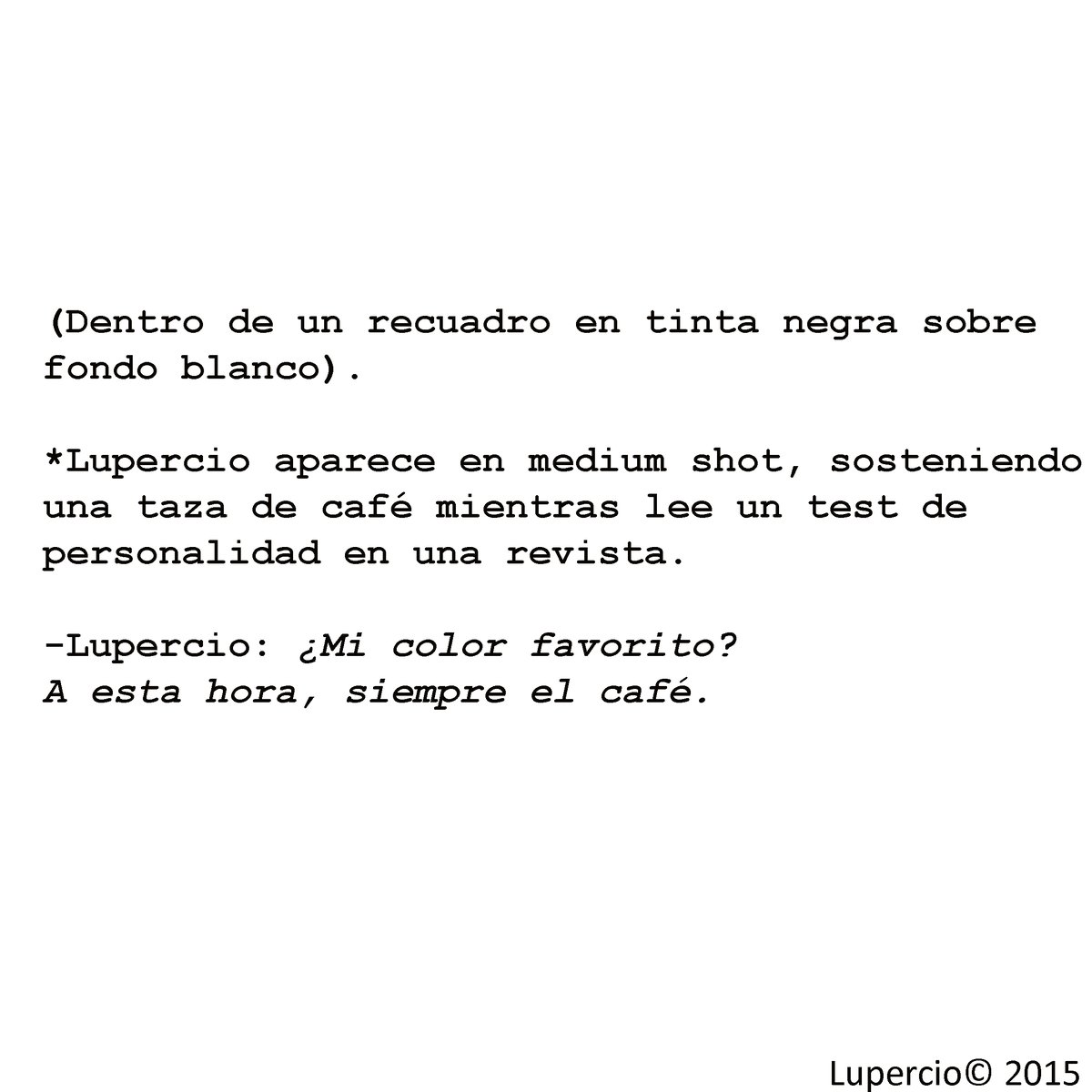 algarabia's tweet photo. #todoestaentucabeza #cafe #colorfavorito #test #cartoon 
✍🏼@LuperciOnLine https://t.co/Dhav9iNBuV