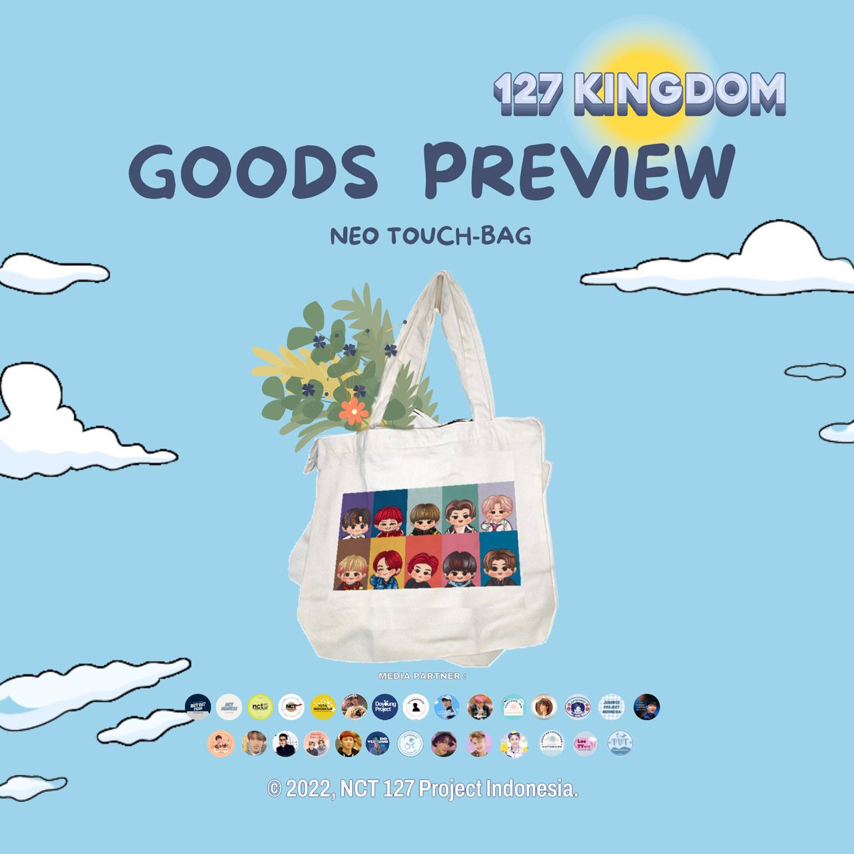 NCT127Project's tweet photo. Our FOURTH Goods!
✨NEO TOUCH-BAG✨

These totebag were inspired by NCT 127's Touch songs and organized by NCT 127 Project. Chibi illustration by @snaaajinie 💕

Get these totebag by join us in 127 KINGDOM Project!
🔗 https://t.co/YLfv7zIymQ

#127Kingdom https://t.co/O1J8vlewwX