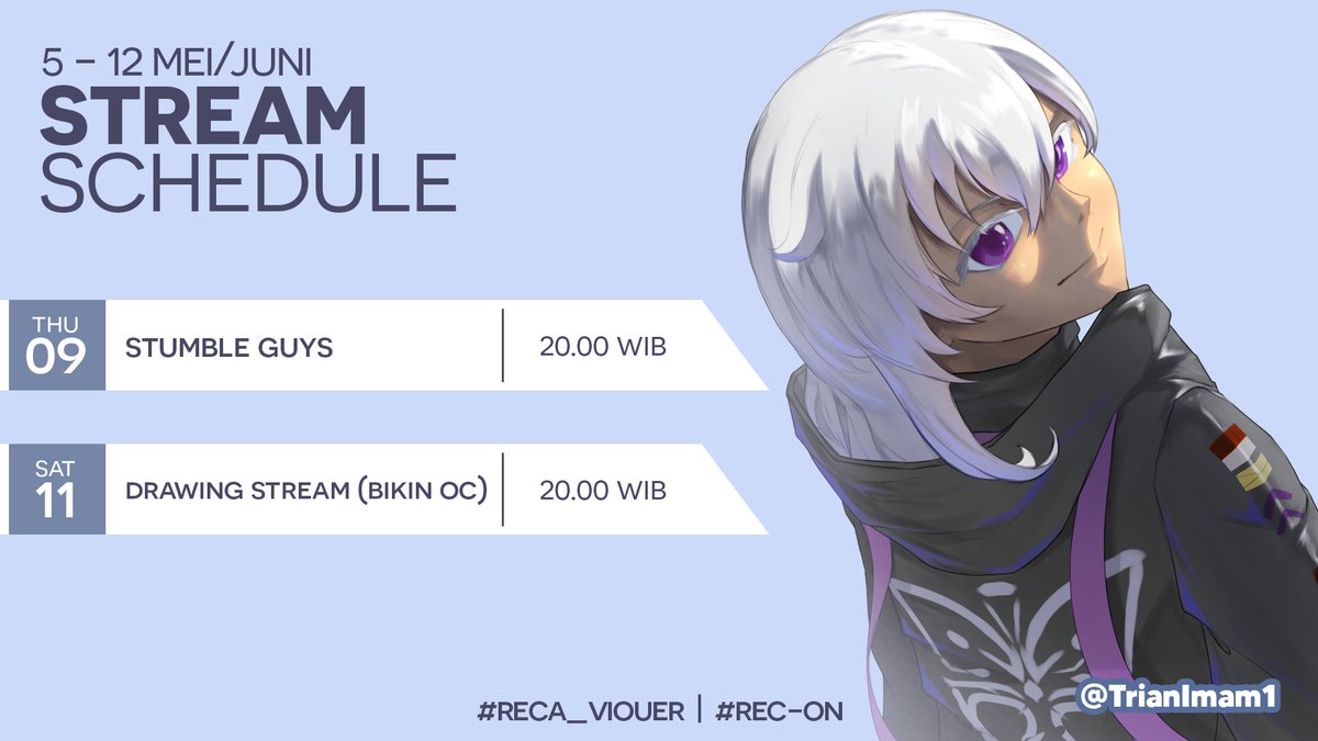 Reca_Viouer's tweet photo. #Recawan tachi, ketemu lagi di tanggal2x yang udah di tentuin ya ~ Sabtu nanti reca bakal bikin original character reca sendiri, biar mama nura jadi nene-nene \(>u<)/ huehuehue
Illustration by @TrianImam1 ,Ty for your beautiful artwork
#Reca_Viouer #Rec_On https://t.co/CvFv4WsoZF