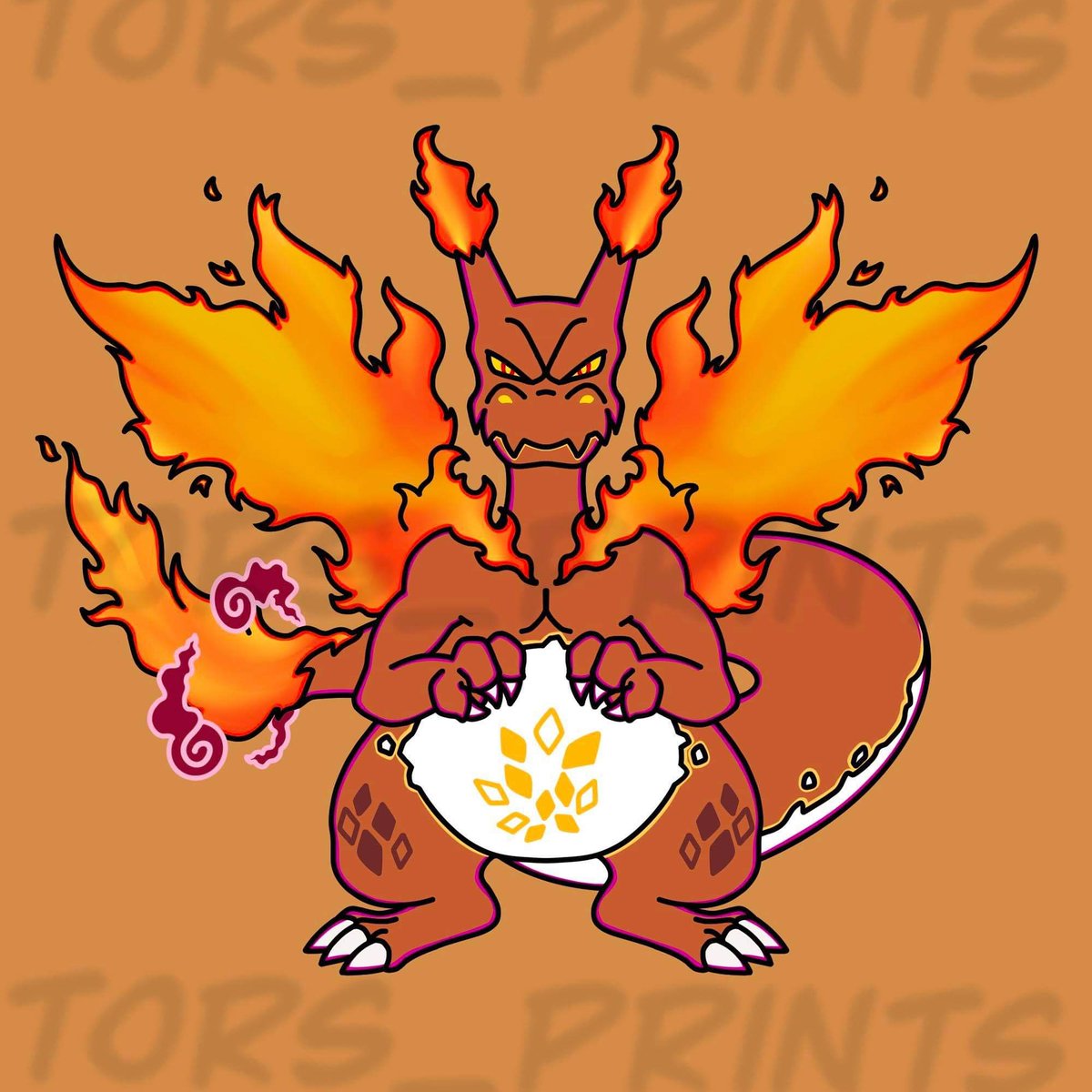 PrintsTors's tweet photo. Good day, sending love & positivity to everyone with this Charizard Vmax 🤩🐺 This was a very hard design for my lack of experience with minimalism but I'm still into it! ✌🏾
#torsprints #charizard #charizardvmax #pokemon #NFTs https://t.co/Bo34UE5x02