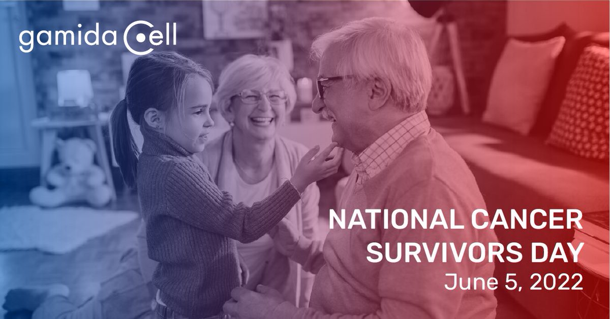 GamidaCellTx's tweet photo. At Gamida, we are #CommittedtoCures. Today we honor #NationalCancerSurvivorsDay and continue to work towards life changing treatment options for patients and their loved ones. #NCSD2022 https://t.co/disMEt6Bnu