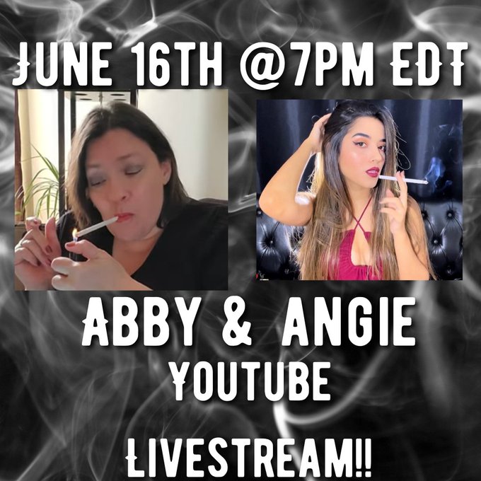 MARK YOUR CALENDARS!! Join Angie and I, LIVE!! On Thursday, June 16th @ 7pm, EDT. 💋❤️🚬 https://t.co/<a href="/tag/clip"class="tags"><span>#clip</span></a>