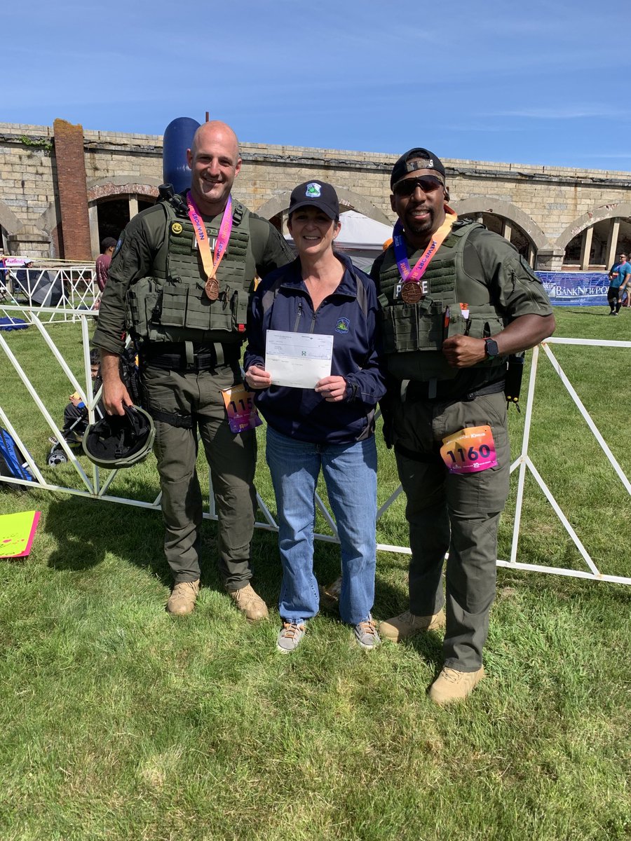 SELFLESS SWAT!  Sgts. Warren Caldwell and Roland Estrada of East Providence PD ran the 10 mile Newport Road Race today to raise funds for Cops for Kids with Cancer!!  They did so wearing FULL SWAT GEAR!  Challenge out to all NE Swat Teams for next year!  Amazing!!! @eprovidencepd