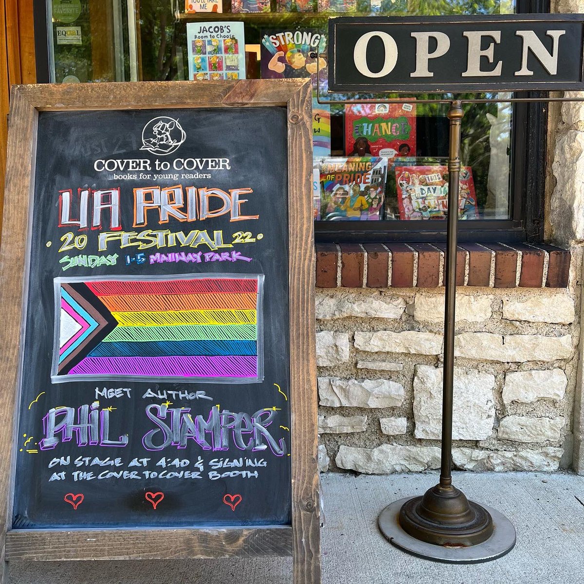 covertocover_oh's tweet photo. We are so excited for Upper Arlington Pride 2022! Sunday, June 5 from 1-5 at Mallway Park and our shop. Meet author @stampepk, enjoy storytimes, and meet the creator of @happermations just outside our bookstore. https://t.co/Nap96AEw5m https://t.co/2G42O8sVQj