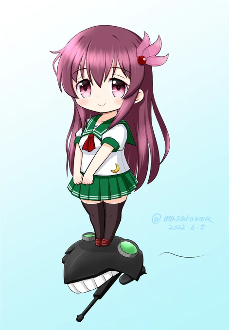 #艦これ版深夜の真剣お絵描き60分一本勝負
#艦これ版真剣お絵描き60分一本勝負_20220605
#如月
ペット 