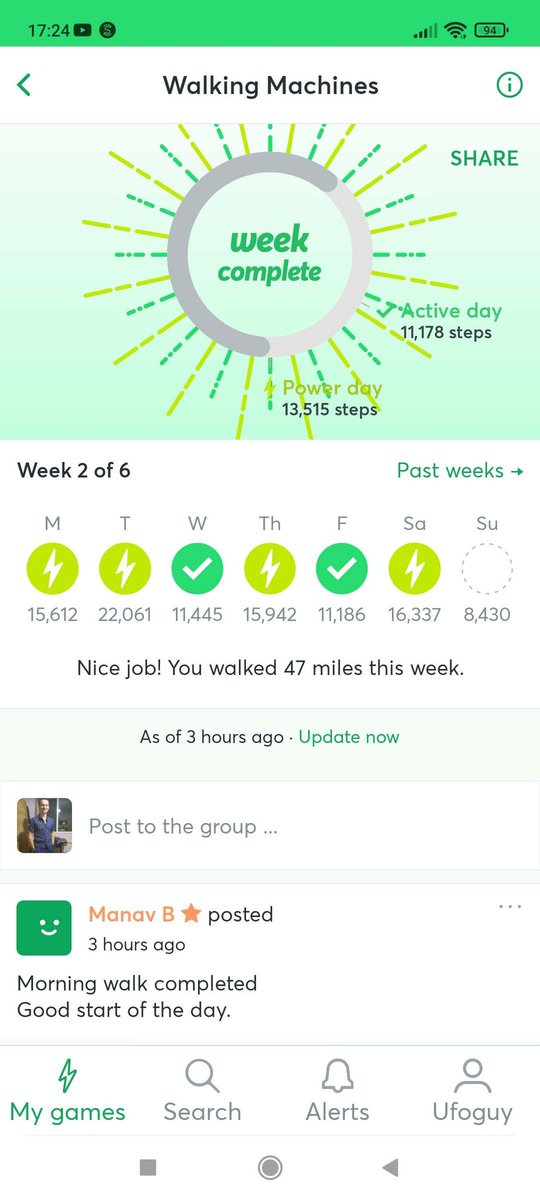 ufoguytwitch's tweet photo. This week I managed to walk 101,013  steps , while smashing my #Stepbet goal, earning a bit of money , with the @coin_with_us  and @Sweatcoin  and all of this while trying (successfully) to lose some weight and get that 6 pack back :D https://t.co/9NQOeJtVWz