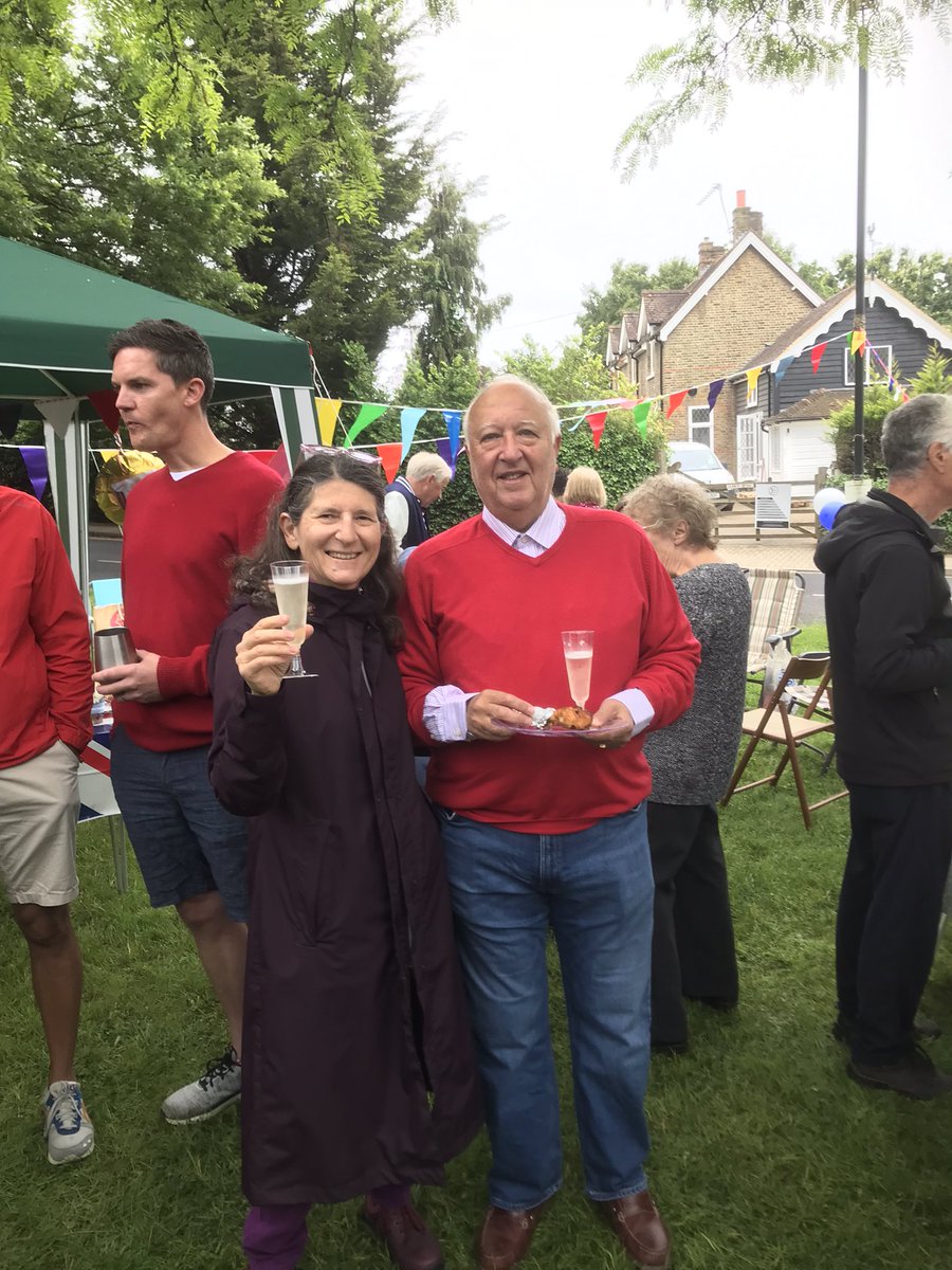 Celebrating on the green #JubileeStreetParty for #TheQueen