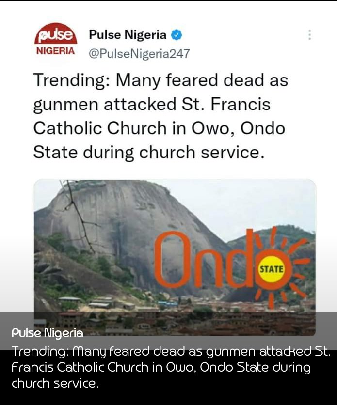 Lord have mercy on our Nation🤲💔😢

This is serious oo😭😭
Black Sunday 😢