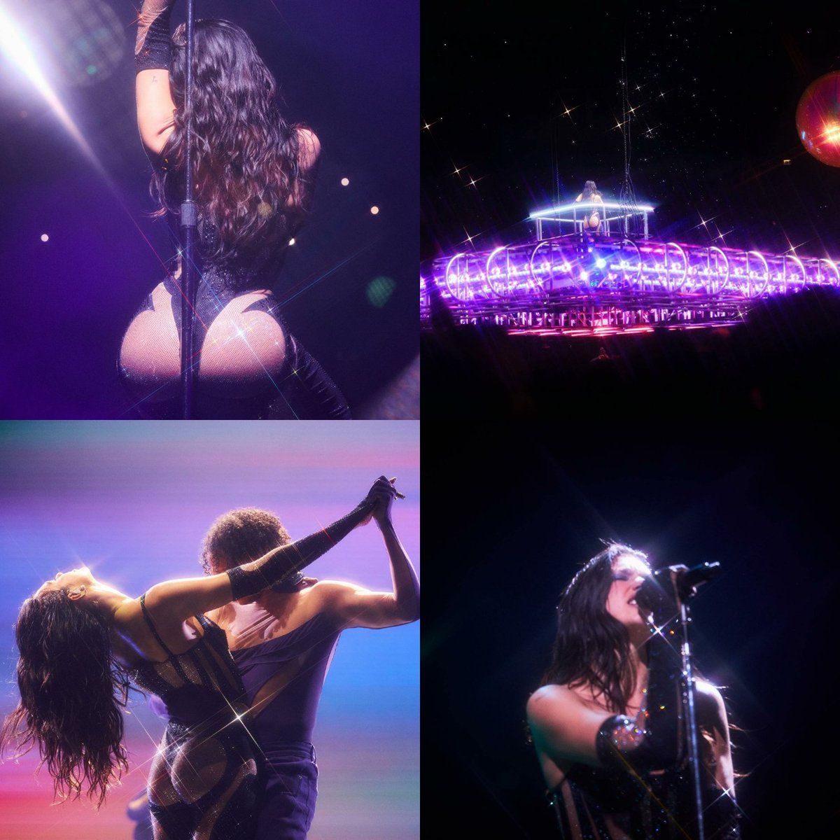 DuaLipaFuturee's tweet photo. Future Nostalgia Tour Space aesthetic is unmatched🖤🌌 https://t.co/h5UG2CUUJc