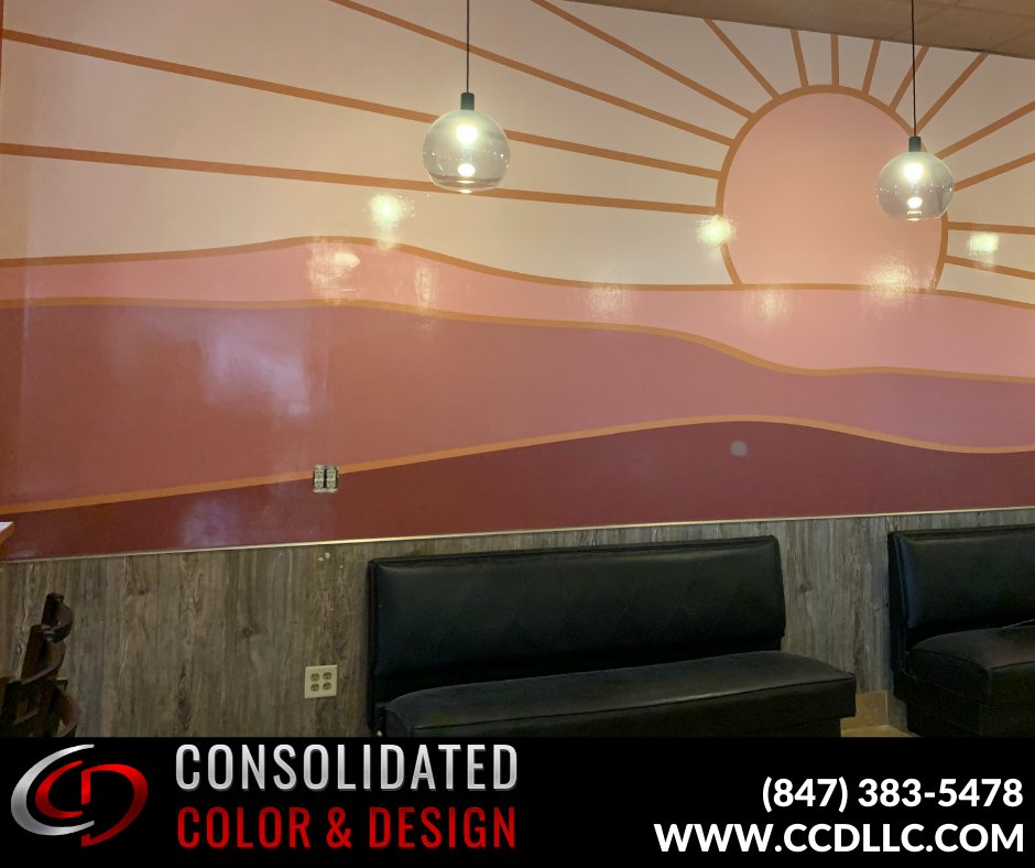 CCDLLCHQ's tweet photo. Draw in patrons with our stunning designs for your restaurant or bar.  Elevate any room with an oversized wall graphic from CCD.  Our premium graphics and decals can help your establishment make a powerful impact. https://t.co/GYFHFTATB1 
.
.
.
#ConsolidatedColorAndDesign #CCD https://t.co/X1PybTr6FZ
