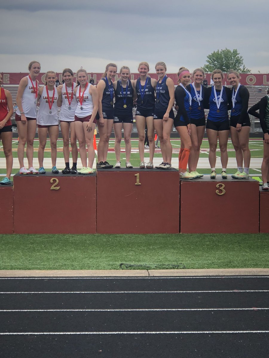 theallenmother's tweet photo. I’ve had a lot of wonderful section meets in my 23 years at Century, but this was one for the record books! This group of girls has committed to track, worked so hard - and most importantly - showed up and competed to the best of their abilities every single meet this season. https://t.co/LVO9dt56L4