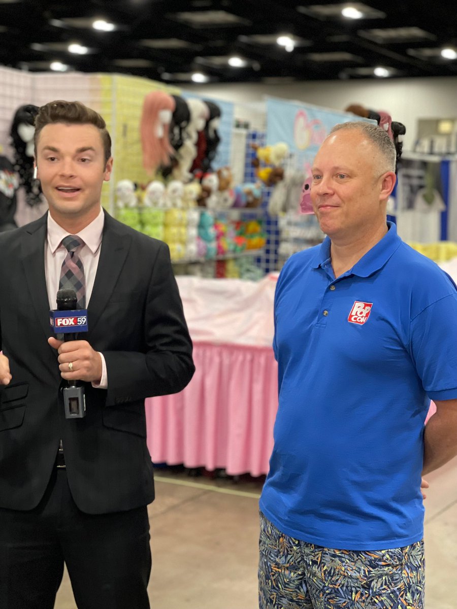 DittoePR's tweet photo. Get your tickets for the FINAL day of @IndyPopCon today!

@kollarjustin stopped by this morning to get a sneak peek. #PopCon2022 https://t.co/2ipMlcQQXo