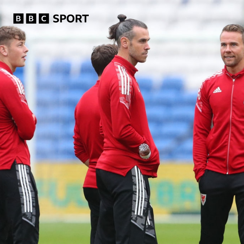BBCSport's tweet photo. Wales make nine changes from Wednesday’s Nations League defeat in Poland.

Gareth Bale returns, as do Aaron Ramsey and Joe Allen. 

The only players to retain their places from the game in Poland are striker Kieffer Moore and winger Daniel James.

#BBCFootball #WALUKR
