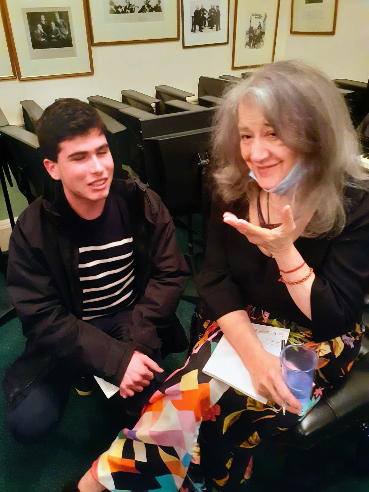  Five minutes spent with Martha Argerich after an incredible concert in Wigmore Hall! Happy Birthday! 