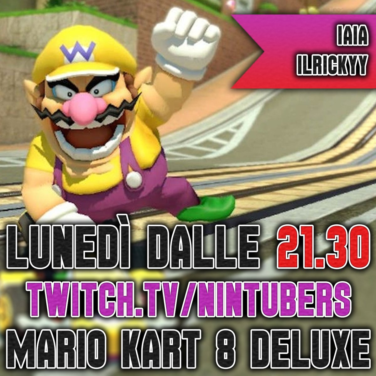 nintubers's tweet photo. Lunedì (domani) dalle 21.30 saremo in #live sul nostro canale #Twitch per giocare insieme a #MarioKart8Deluxe. Ci saranno @riccardogiusino (@ParliamonePod) e @KillTheCarp. Non mancate!
https://t.co/Mpcx4ayc2Y https://t.co/mZaiYFZtCQ