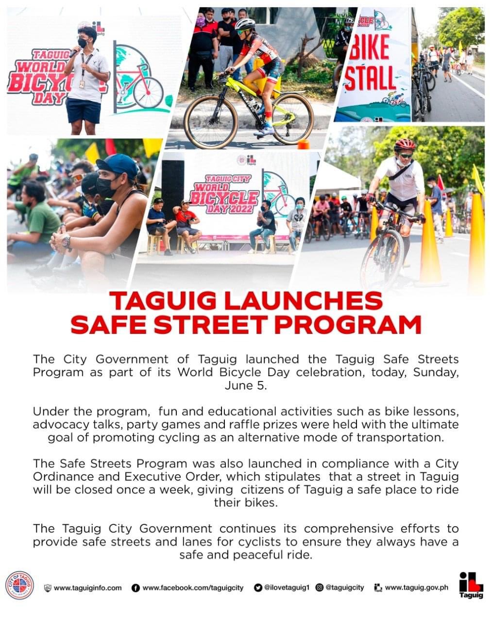I Love Taguig on Twitter "𝐓𝐀𝐆𝐔𝐈𝐆 𝐋𝐀𝐔𝐍𝐂𝐇𝐄𝐒 𝐒𝐀𝐅𝐄 𝐒𝐓𝐑𝐄𝐄𝐓 𝐏𝐑𝐎𝐆𝐑𝐀𝐌 The City