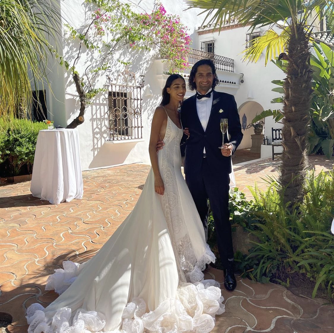 Nora Attal organized her dream wedding in Spain, complete with a sexy  Lanvin dress