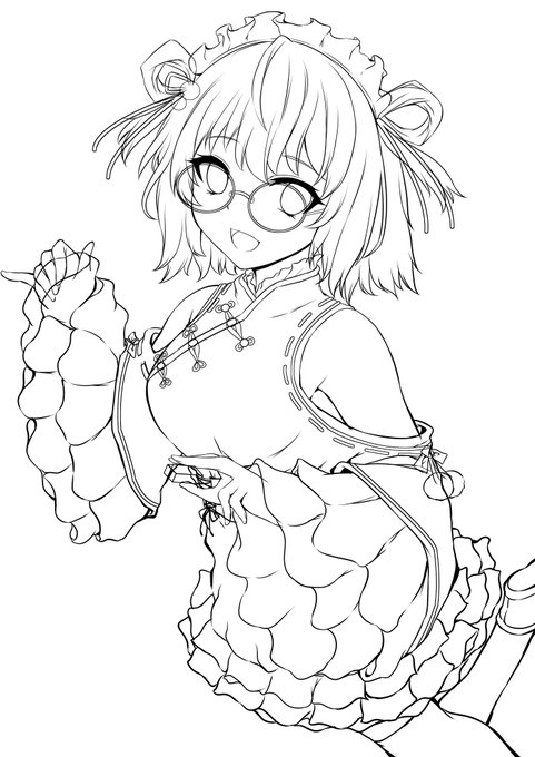 線画出来ました。 