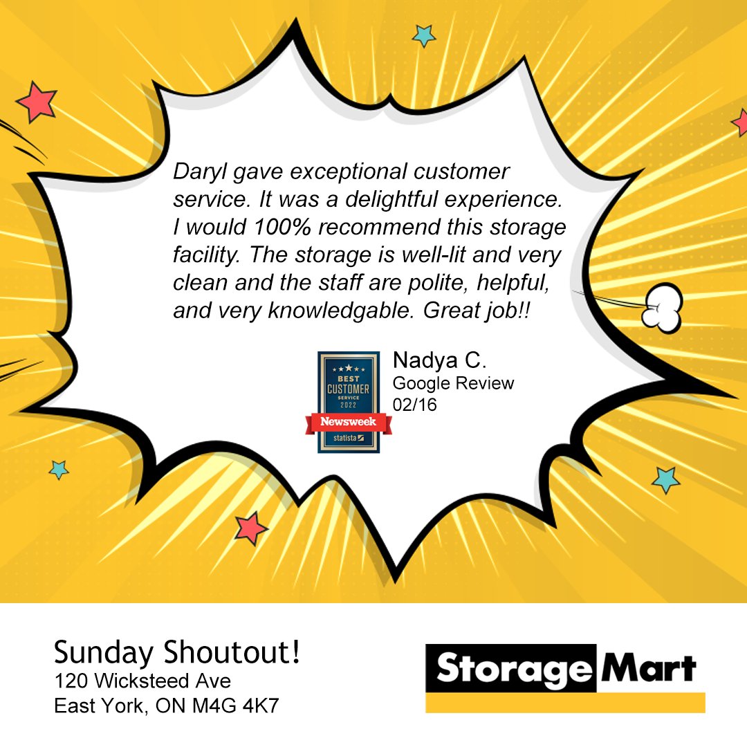 StorageMart on Twitter "Thank you for the kind review, Nadya! Daryl