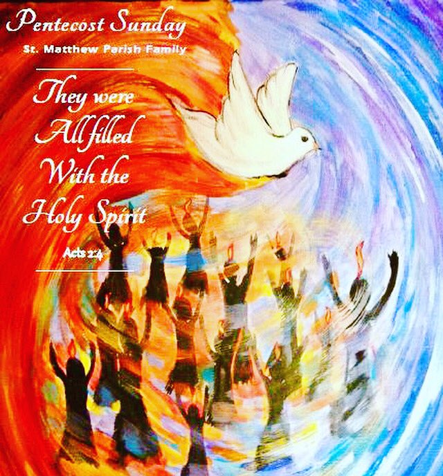 “The Holy Spirit, correcting you along the way, never leaves you lying on the ground, never. He takes you by the hand, comforts you and constantly encourages you.” Pope Francis
#Pentecost