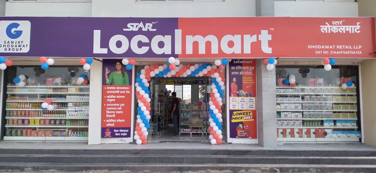 StarLocalmart's tweet photo. We are thrilled to announce launch of our 80th store at Shikrapur, Pune,Maharashtra.Visit today to get unbelievable offers and combos for your daily needs
https://t.co/JdmZEUbpOm
#SanjayGhodawatGroup #StarLocalmart #SGGRising #VocalForStarLocal #GhodawatRetail #RetailRevolution https://t.co/5jddOU22Gz