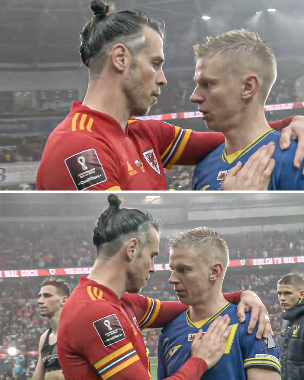 ESPN UK on Twitter "Bale and Zinchenko showed love after their game ️