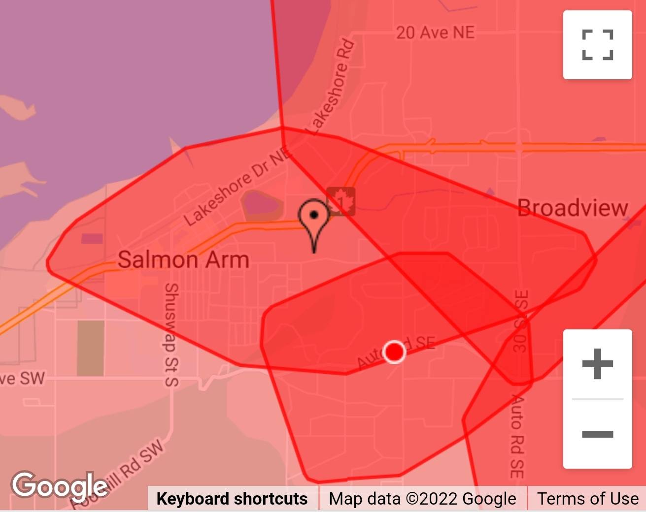 BC Hydro on Twitter "We're aware of multiple outages in the SalmonArm area that's impacting