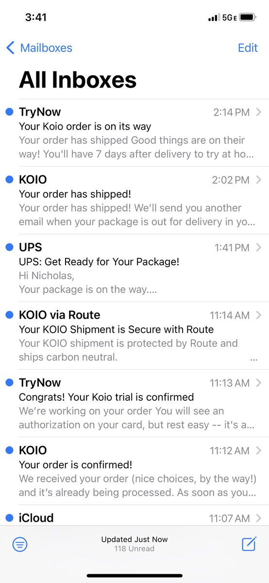 I just bought a pair of shoes. Do I really need six (!) emails to manage it?