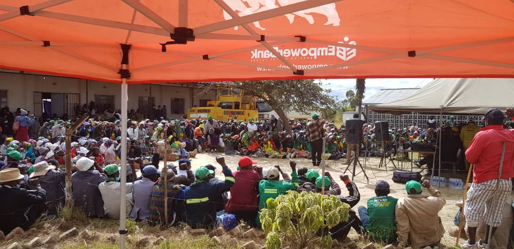 Chikomba today. ZANU PF empowering communities through access to information on loans. ED game changer #EDhasmyvote