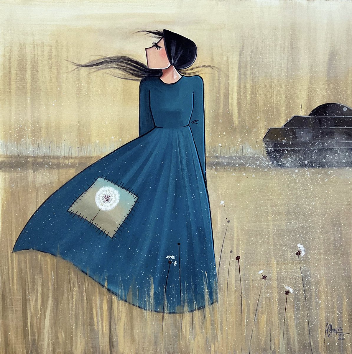 ShamsiaHassani's tweet photo. The 3rd piece from “Patched life” series 
اثر سوم از مجموعه “زندگی پینه ای” https://t.co/5kAnVSjhoR