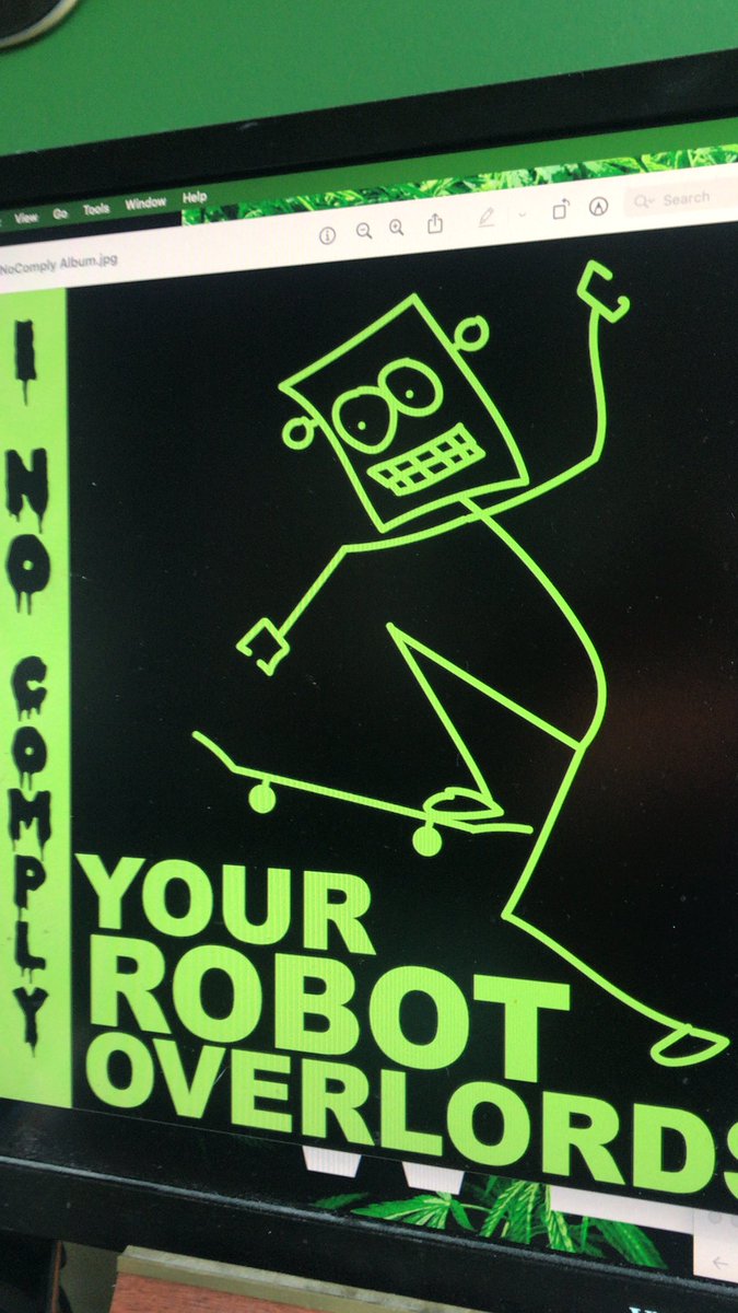 YROverlords's tweet image. Artwork for our new #calypsopunk song #inocomply that we just released. Check out the song here

soundcloud.app.goo.gl/QbVb2XcfkuLZQy…

#yourrobotoverlords #punk #nocomply