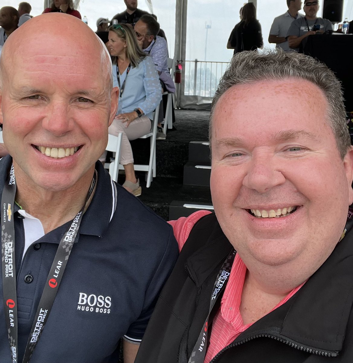 GordonOrr66's tweet photo. What a great opportunity @detroitgp provided to run into my counterpart @Claude_Molinari President & CEO @visitdetroit underscoring how fortunate we are to capitalize on our #TwoNationDestination geographic advantage @TWEPI https://t.co/vzuVnAzvri