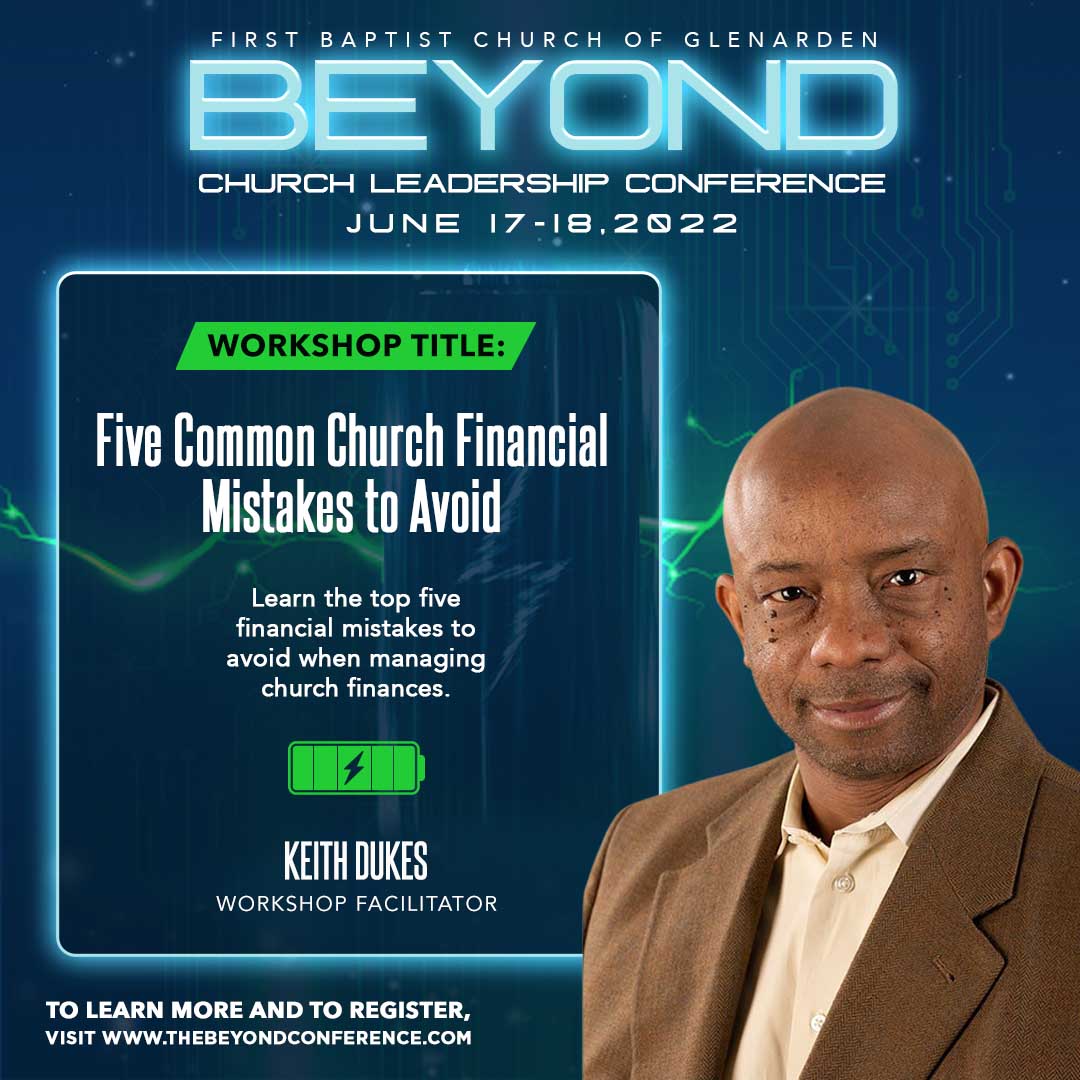 BeyondConLive's tweet photo. When it comes to stewarding church resources, thoughtful planning and wise decisions can avert long-term hardship. This workshop will cover the top five financial mistakes to avoid when managing church monies. To register, visit https://t.co/ULNHdgE62e. https://t.co/u1ydtzzMmg