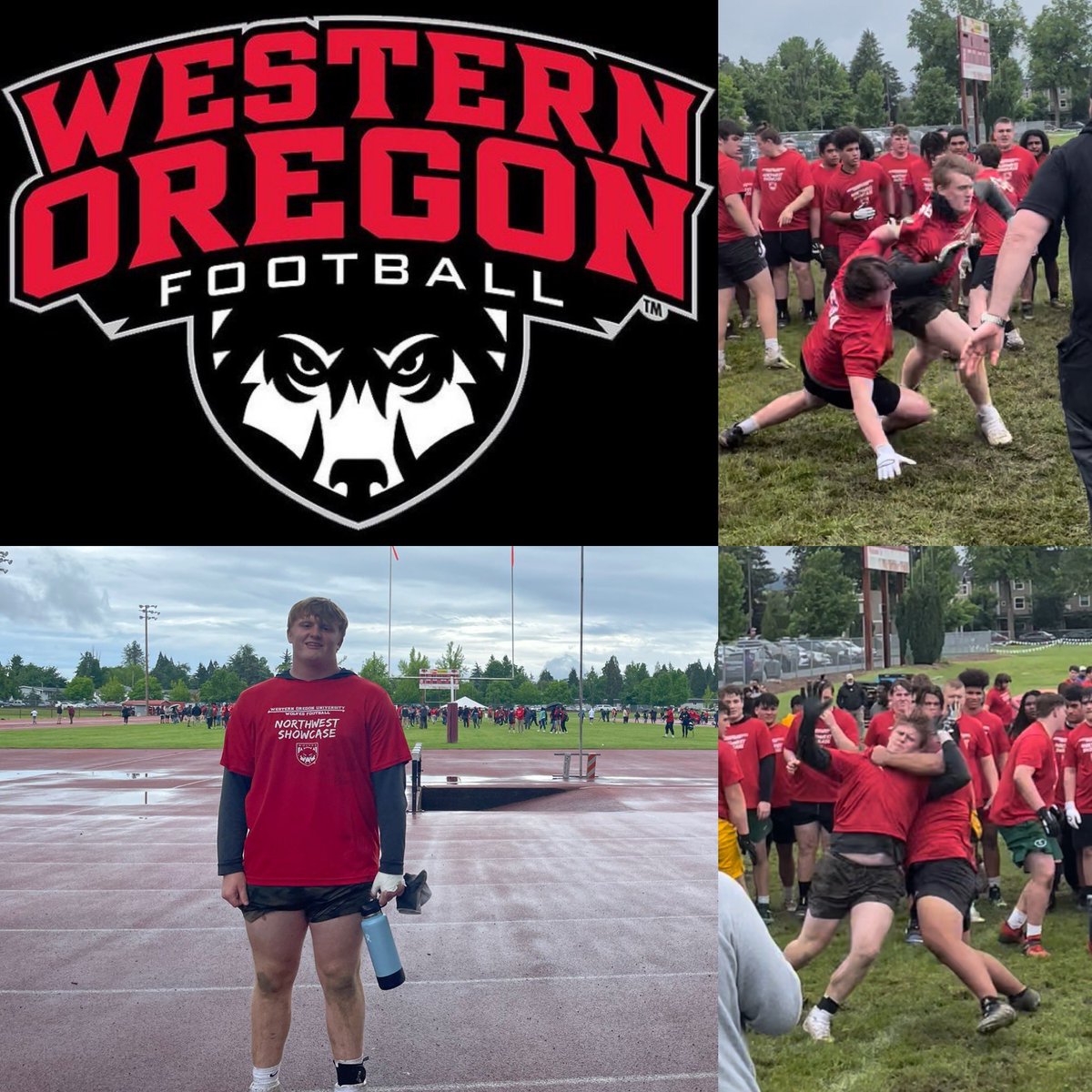 coachbrad55's tweet photo. Brady participated in his first football camp as a “senior” yesterday😳 at the Northwest Showcase at Western Oregon University. ￼￼ He was pulled aside mid-camp by the WOU DL Coach￼ and offered his third scholarship! #MoreProudEveryDay #OurFavoriteKindOfCamping https://t.co/vLFRKH6L6n