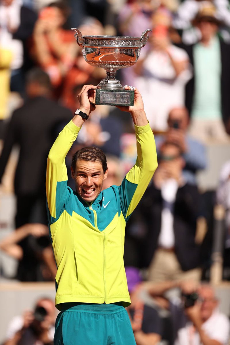 jithinthomas_'s tweet photo. 14 Roland Garros Titles
22 Grand Slam Titles

Rafa, you beauty!
Simply The Greatest of All Time.

#RafaelNadal𓃵 #Nadal #rafa #RolandGarros #FrenchOpen https://t.co/586UPGxFGi