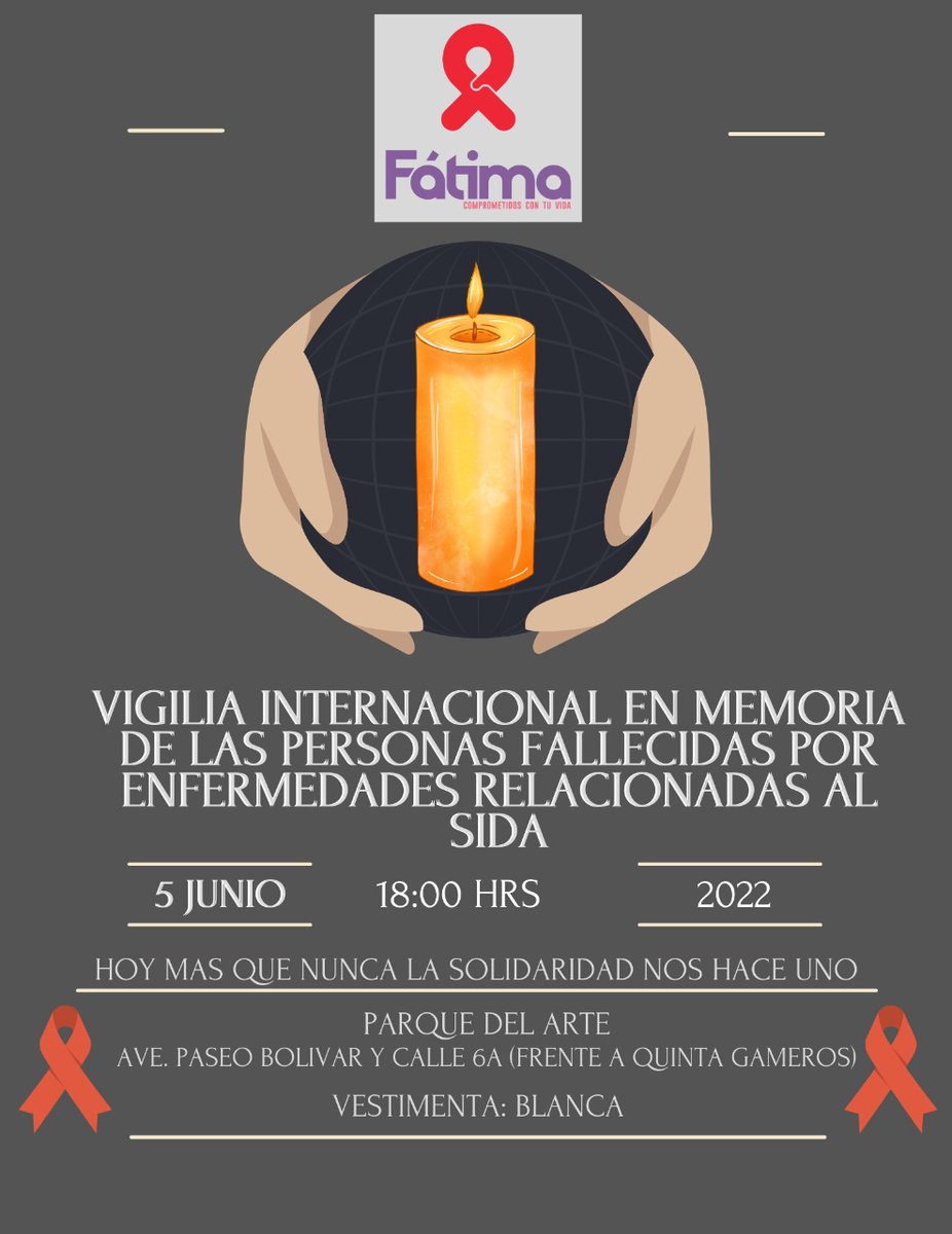 fatimaibp's tweet photo. Hoy a las 6 pm nos vemos en el Parque del Arte (frente a Quinta Gameros)
*Vestimenta blanca*
#CandlelightVigil #candlelightvih #vigiliaVIHchihuahua https://t.co/HiUXnec49D