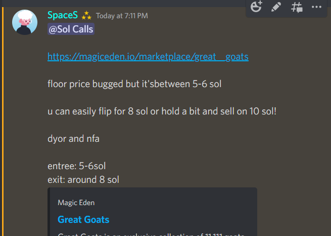 SpaceSCalls's tweet photo. Small Recap of todays calls!
GreatGoats, slothopia and psychonautz

#Dontsleep https://t.co/vfOg3IfN3X