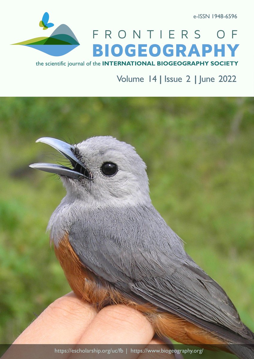 newbiogeo's tweet image. Excited to announce that issue 14.2 of Frontiers of Biogeography is now out, just in time for #IBSVancouver2022 participants to catch at escholarship.org/uc/fb #conferencesponsor