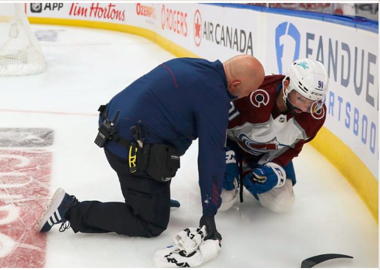 Yo Kadri ... Karma called.  #GoAvsGo #WeAllBleedBlue #LetsGoBlues